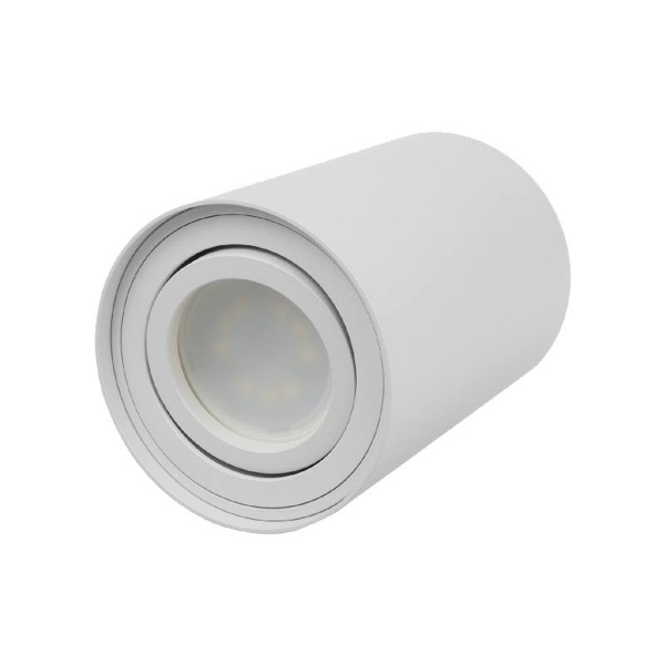 Punktowa oprawa natynkowa halogenowa GU10 MCE422 W, kolor biały, 80 x 115 mm, aluminiowa.