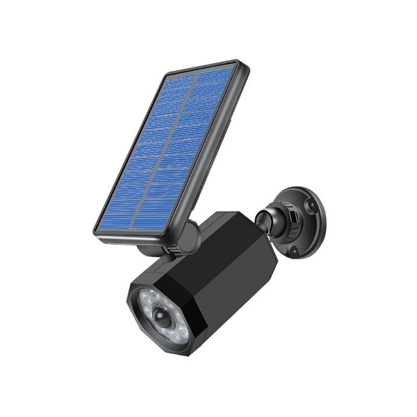 Atrapa kamery z panelem solarnym LTC 10W 8 x LED SMD + 1 x LED podczerwień 1000lm, akumulator