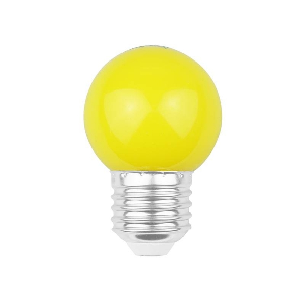 Zestaw żarówek LED E27/G45/2W, girlanda świetlna ogrodowa, żółta, 5szt.