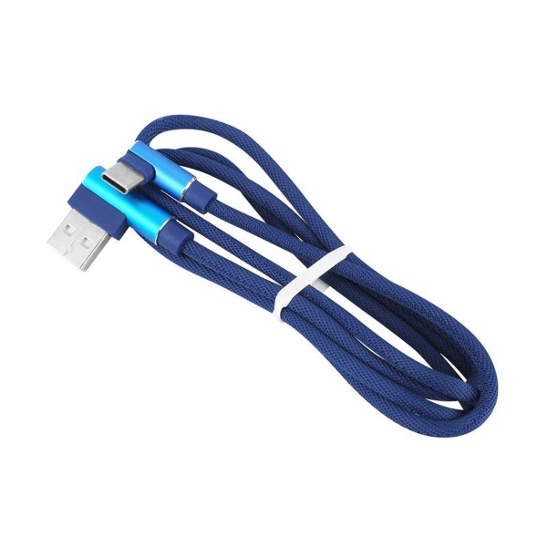 Kabel USB - USB C kątowy BLUE KK21U.