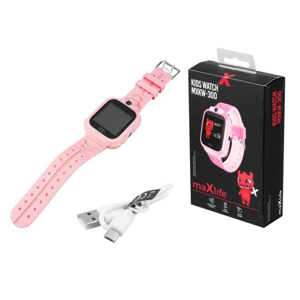 Maxlife zegarek dziecięcy MXKW-300, różowy.