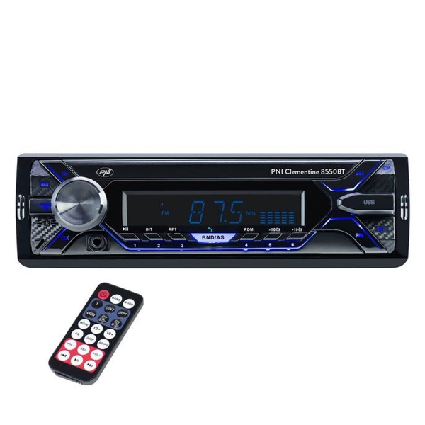Radio samochodowe 12V 8550BT Clementine Bluetooth, MP3, USBAUX, RCA, 4x45W.