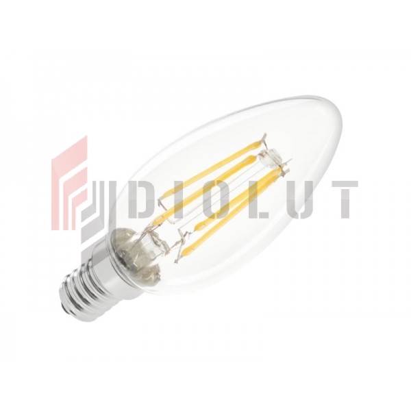Lampa LED 4W świeca (filament) E14 3000K, 230V