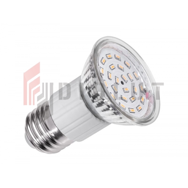 Lampa LED (24x3014 SMD) 4.5W, E27, 3000K, 230V (szklana obudowa)