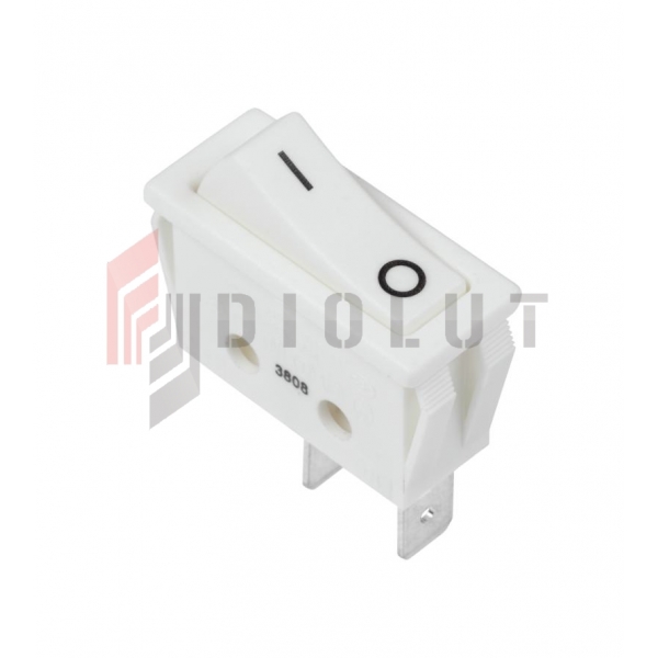 Złącze przełącznik kołyskowy prostok.biały C5N 0-1 16A/250V