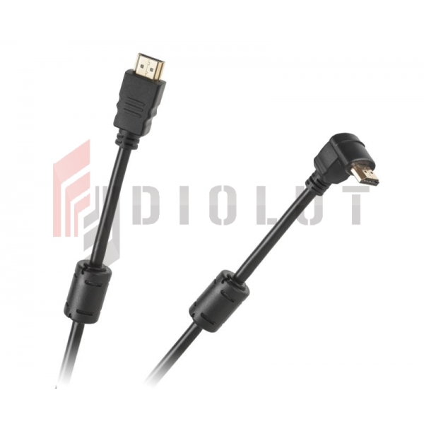 Kabel HDMI-HDMI 1.8M Kątowo-prosty