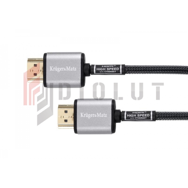 Kabel HDMI - HDMI wtyk-wtyk (A-A)  1.8m Kruger&Matz  4K