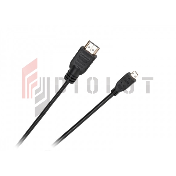 Kabel  wtyk HDMI typ A -  wtyk mikro HDMI typ D Cabletech standard
