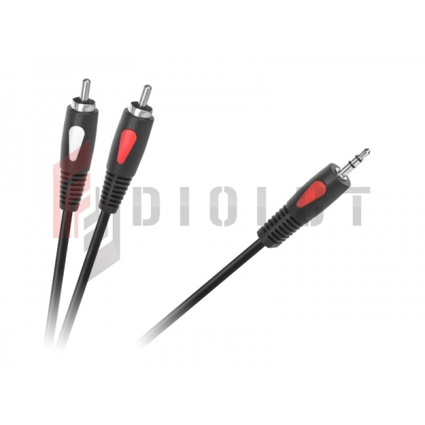 Kabel wtyk jack 3.5 - 2RCA 3.0m Cabletech Eco-Line