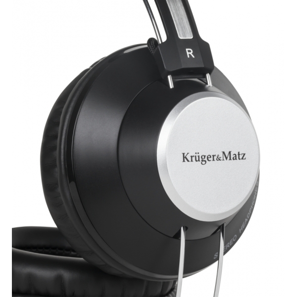 Słuchawki przewodowe nauszne Kruger&Matz Soul, czarne KM0640