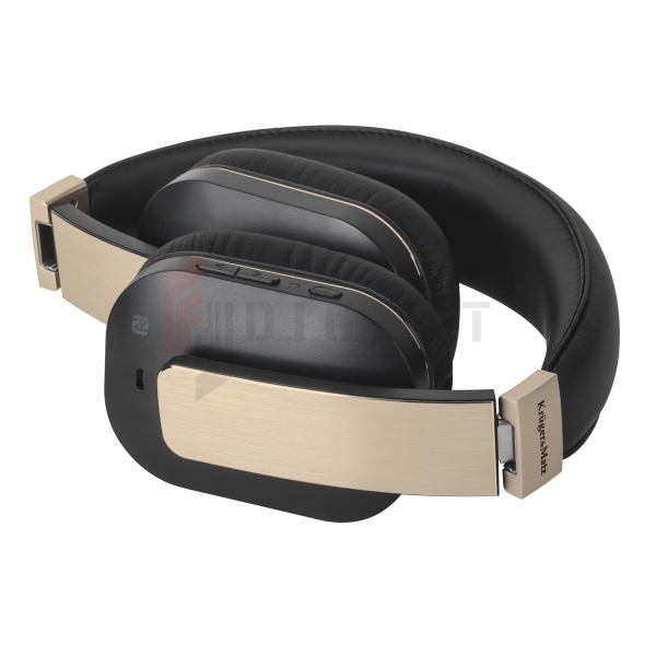 Bezprzewodowe słuchawki nauszne Kruger&Matz  F5A - złote