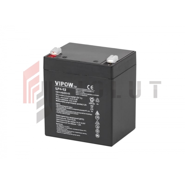 Akumulator żelowy VIPOW 12V 4.0Ah
