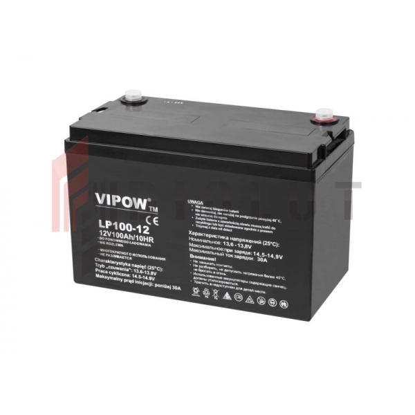 Akumulator żelowy VIPOW 12V 100Ah