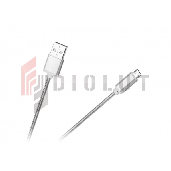 Kabel USB - microUSB M-Life biały