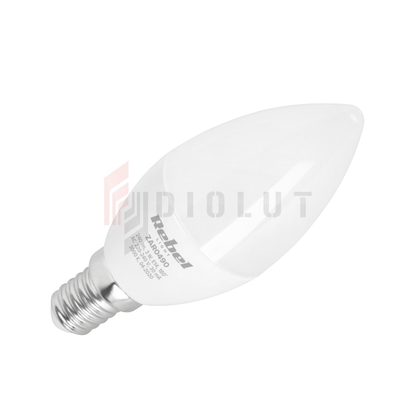 Lampa LED Rebel, świeca 3W, E14 3000K, 230V