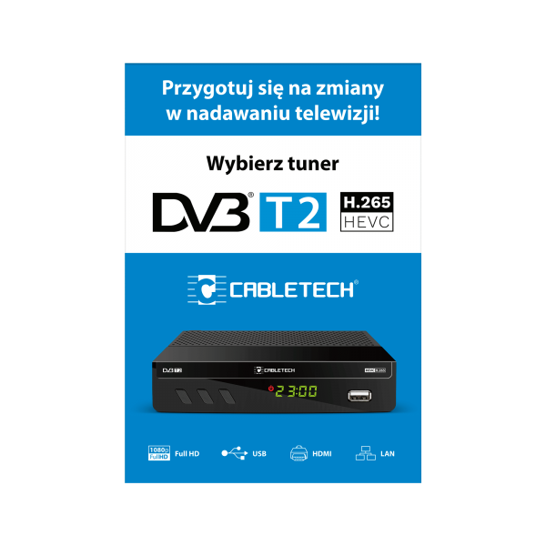 Plakat Cabletech Tuner DVB-T2