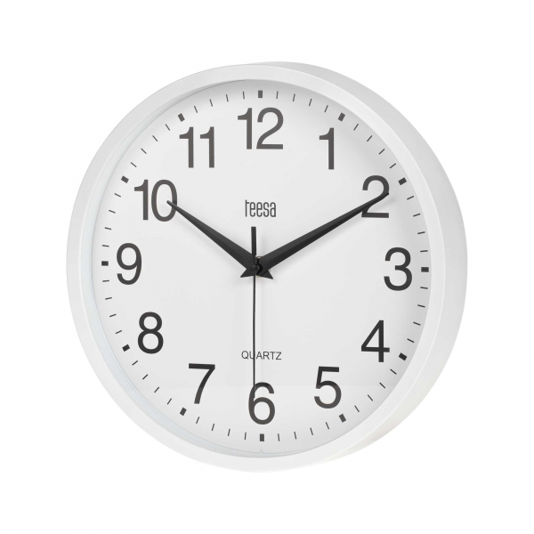 Zegar ścienny 25 cm biały