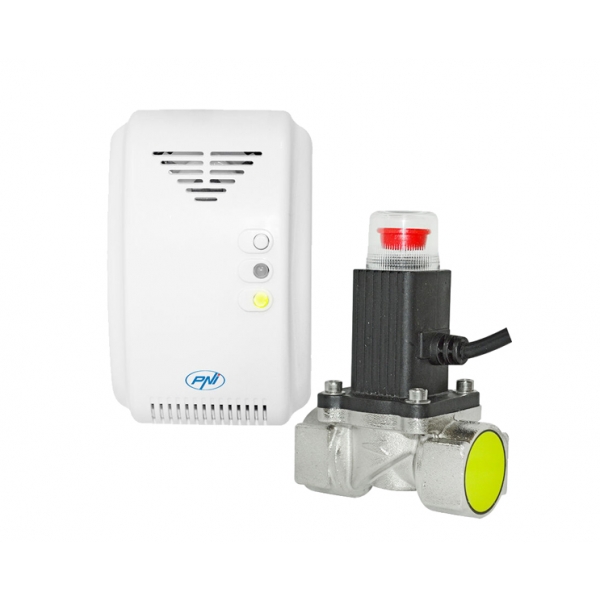 Czujnik gazu i zawór elektromagnetyczny PNI-SH200 Safe House 200 (3/4 cala elektrozawór gazu)