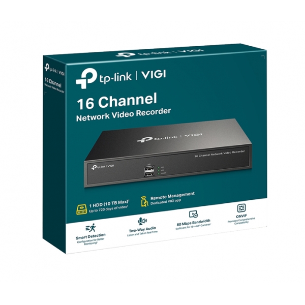 Szesnastokanałowy sieciowy rejestrator wideo VIGI NVR1016H