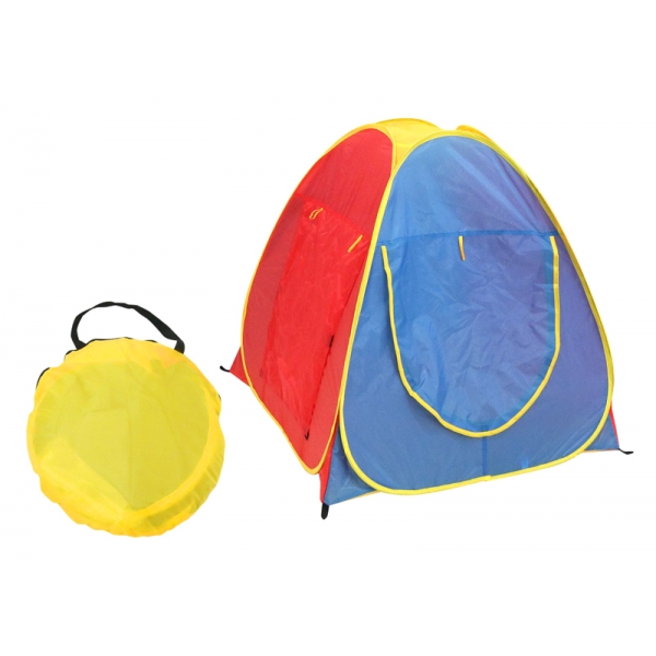 Namiot dziecięcy RAINBOW ogrodowy/pokojowy niebiesto-żółto-czerwony.