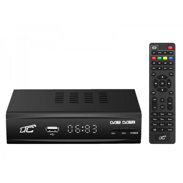 PS Tuner DVB-T-2  LTC TV naziemnej DVB202 z pilotem programowalnym H.265