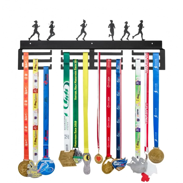 wieszak metalowy biegacze z medalami