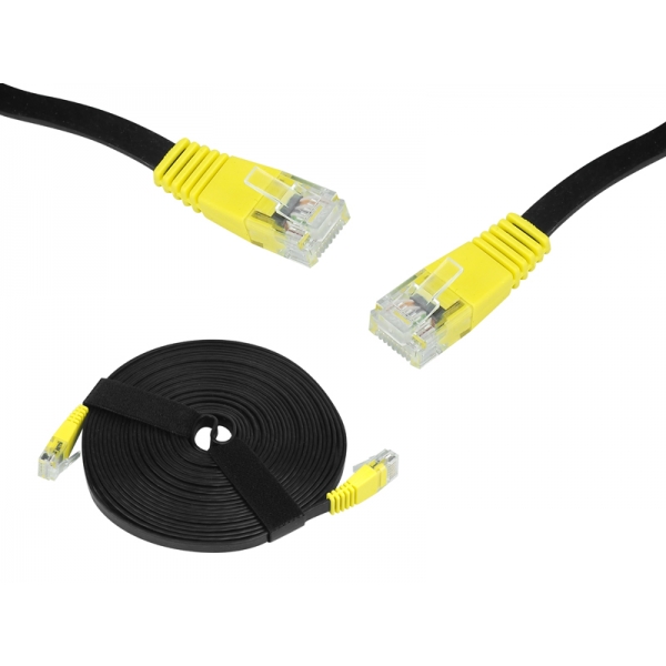 Kabel komputerowy sieciowy 1:1 8p8c cat.5 5m ultra slim 5/1mm silicone  (patchcord)