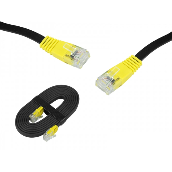 Kabel komputerowy sieciowy 1:1 8p8c cat.5 1,5m ultra slim 5/1mm silicone  (patchcord)
