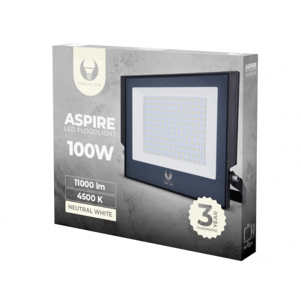 Naświetlacz LED ASPIRE 100W 4500K 11000lm 230V Forever Light