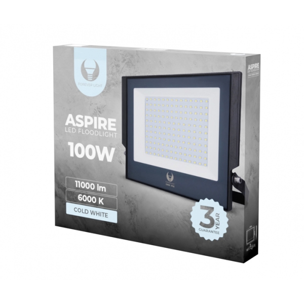 Naświetlacz LED ASPIRE 100W 6000K 11000lm 230V Forever Light