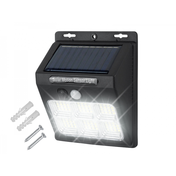 Lampa solarna 96 LED z czujnikiem ruchu i zmierzchu