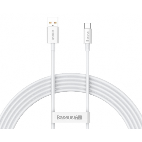 Baseus kabel Superior USB -USB-C 2m 66W biały