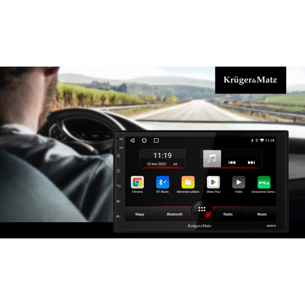 Radio Samochodowe Kruger&Matz KM2010 CarPlay/AndroidAuto